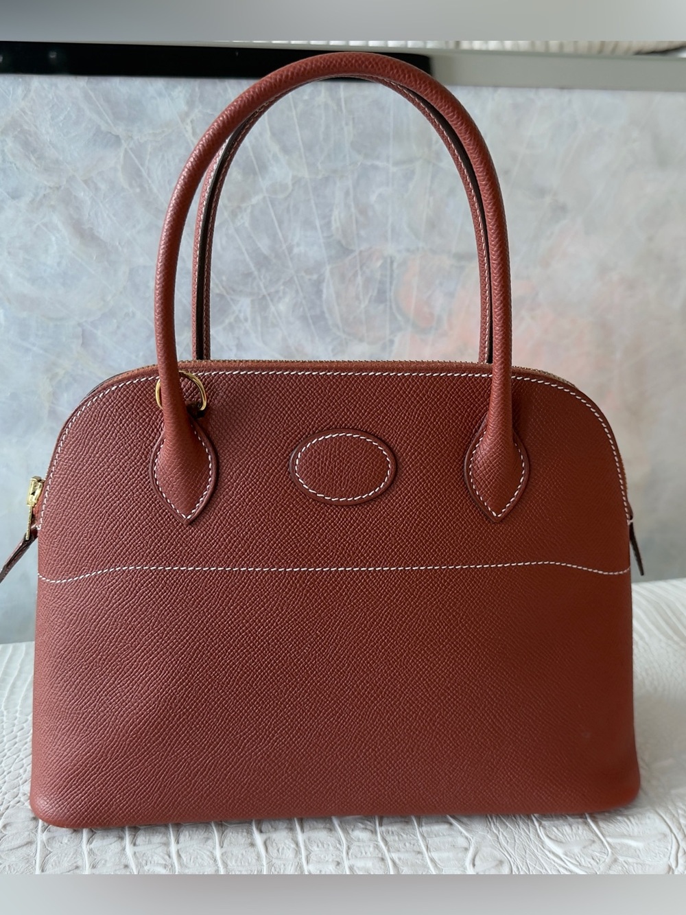 Hermès Bolide 27 Sienne Epsom Leather GHW – Stamp Y (2020) – Full Set - Picture 4 of 17
